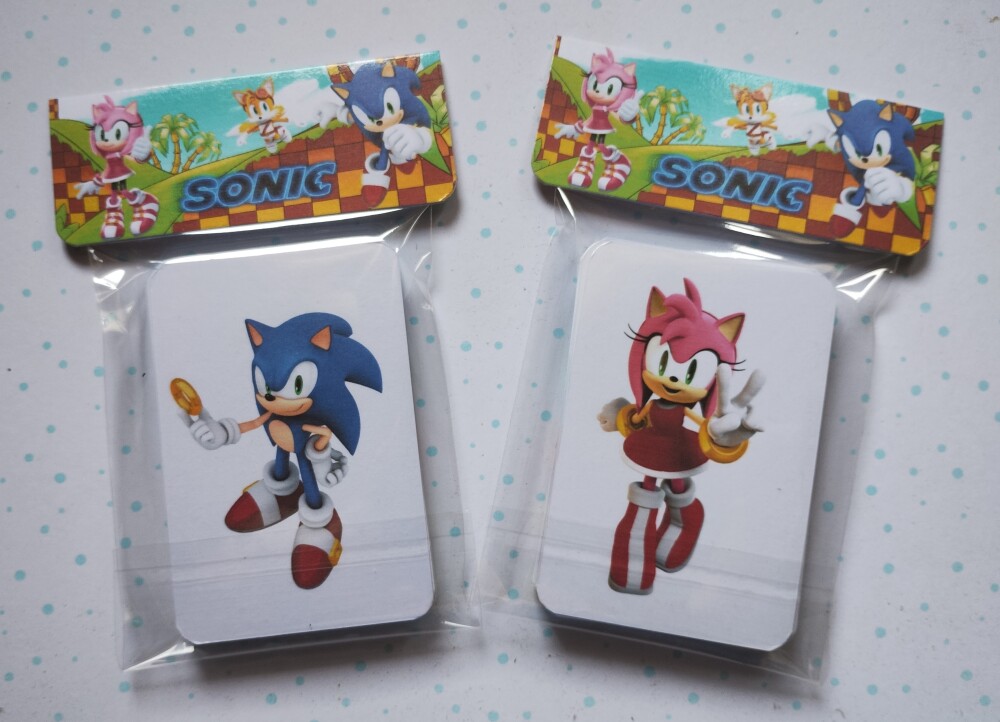 Sonic Jogo da Memória Personalizado Lembrancinha de festa