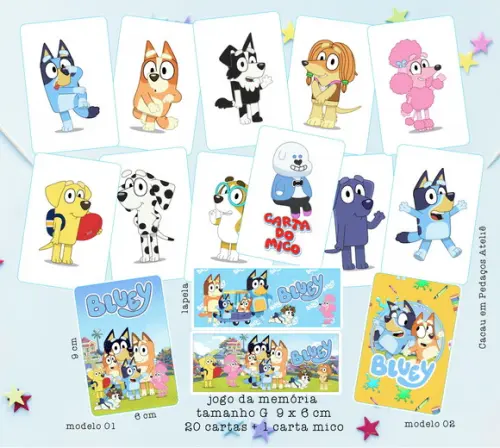 20 Jogos da Memória G Confeitaria da Alice Personalizado