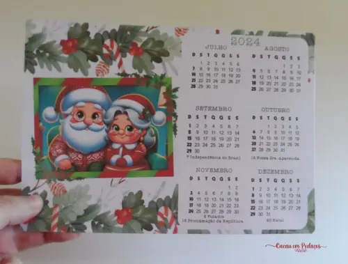 50 Calendários 15x20 cm Personalizado Natal Ano Novo Brinde