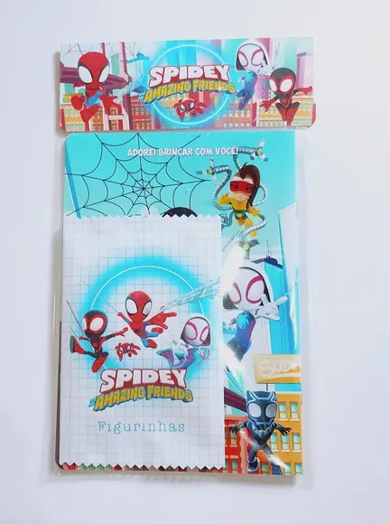 Álbum com Figurinhas Aranha Fantasma Spidey Desenho Colorir