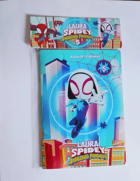 Álbum com Figurinhas Aranha Fantasma Spidey Desenho Colorir