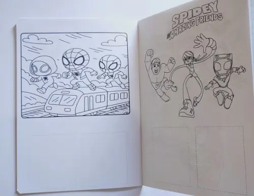 Álbum com Figurinhas Aranha Fantasma Spidey Desenho Colorir