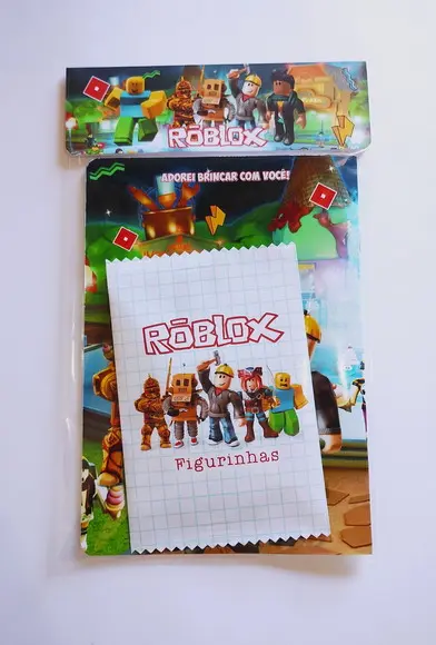 Álbum com Figurinhas Roblox Desenho Colorir Aniversário