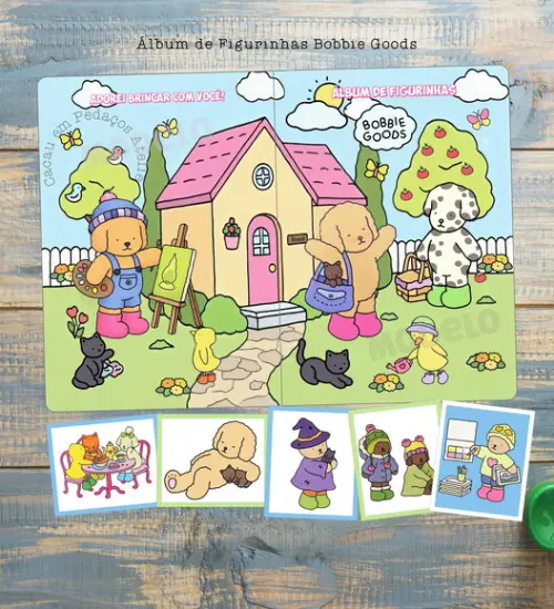 Álbum de Figurinhas Bobbie Goods Lembrancinha Festa Infantil