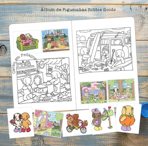 Álbum de Figurinhas Bobbie Goods Lembrancinha Festa Infantil