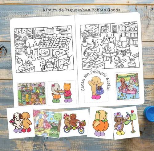 Álbum de Figurinhas Bobbie Goods Lembrancinha Festa Infantil