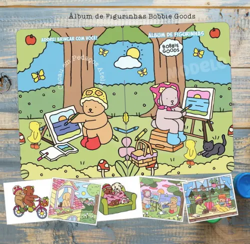 Álbum de Figurinhas Bobbie Goods Lembrancinha Festa Infantil