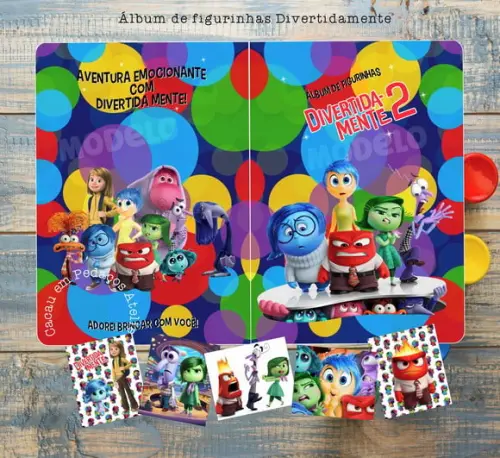 Álbum de Figurinhas e Desenhos de Colorir Divertidamente