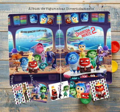 Álbum de Figurinhas e Desenhos de Colorir Divertidamente