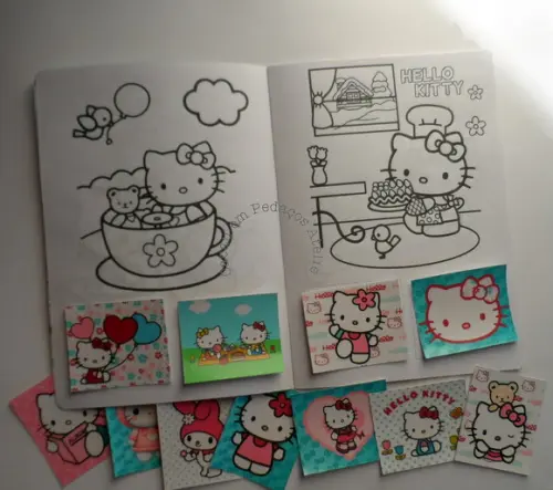 Álbum de Figurinhas e Desenhos de Colorir Hello Kitty