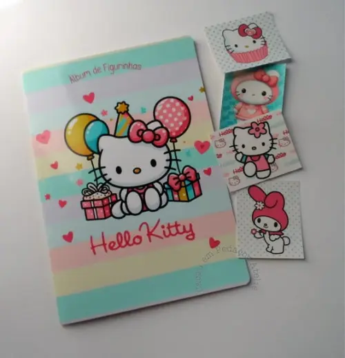Álbum de Figurinhas e Desenhos de Colorir Hello Kitty