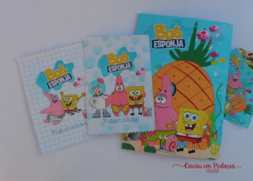 Álbum de Figurinhas e Desenhos para Colorir Bob Esponja