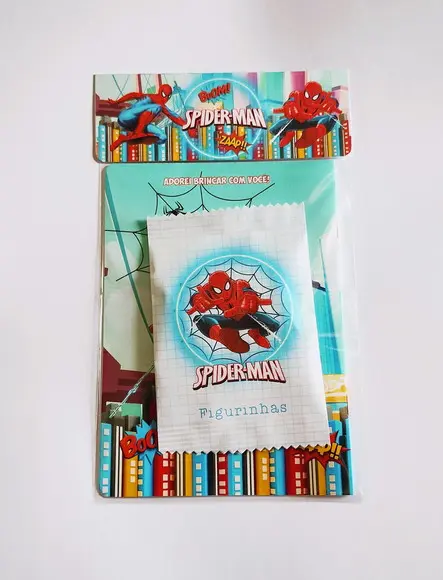 Álbum de Figurinhas Homem Aranha Spiderman Lembrancinha Festa In