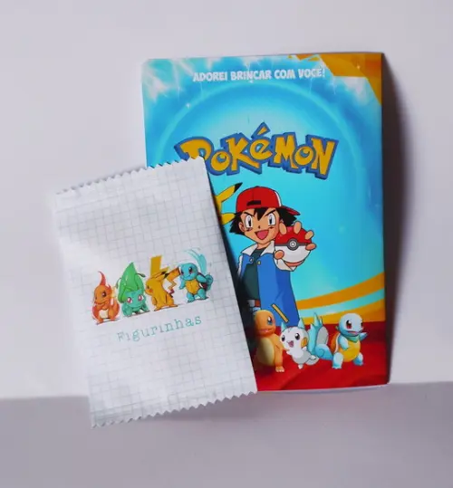Álbum de Figurinhas Pokémon com Desenhos de Colorir