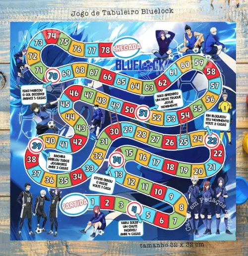 Bluelock Festa Jogo de Tabuleiro Lembrancinha Personalizada