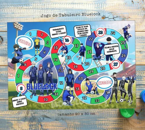 Bluelock Festa Jogo de Tabuleiro Lembrancinha Personalizada