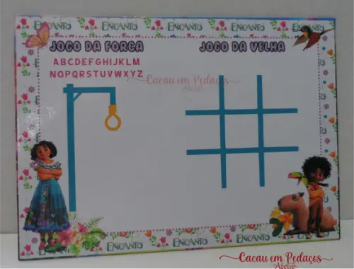 Encanto Lousa Mágica com Jogos no Verso 15x21 cm