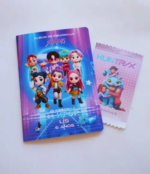 Guerreiras do Kpop Huntrix Kit Álbum + Uno Lembrancinha Festa