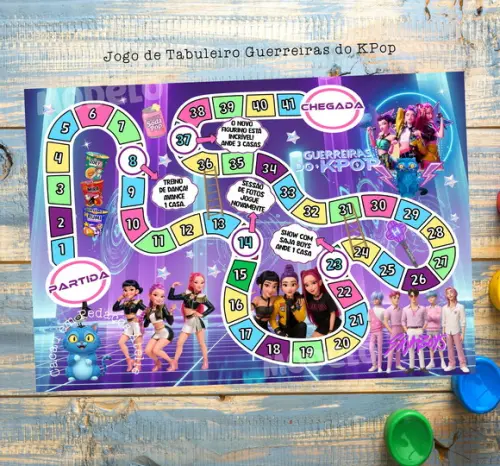 Guerreiras do Kpop Jogo de Tabuleiro Lembrancinha Huntrix