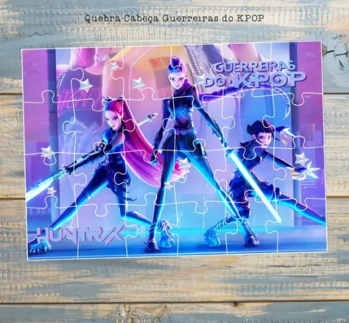 Guerreiras do Kpop Quebra Cabeça Lembrancinha Infantil Festa