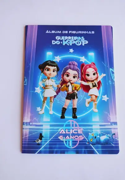 Guerreiras Kpop Álbum com Figurinhas Desenho Colorir Huntrix