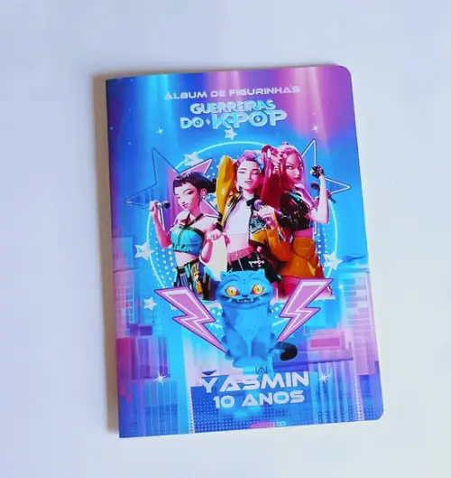 Guerreiras Kpop Álbum com Figurinhas Desenho Colorir Huntrix
