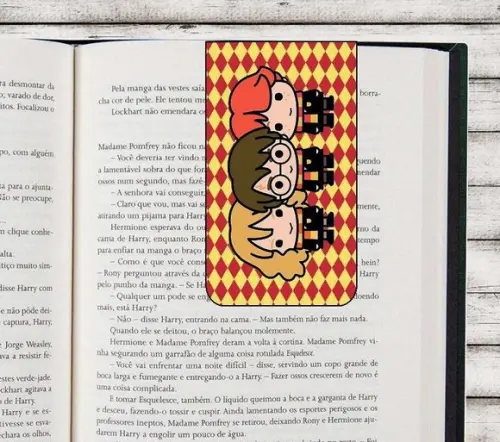 Harry Potter Marcador de Página Magnético Lembrancinha Festa