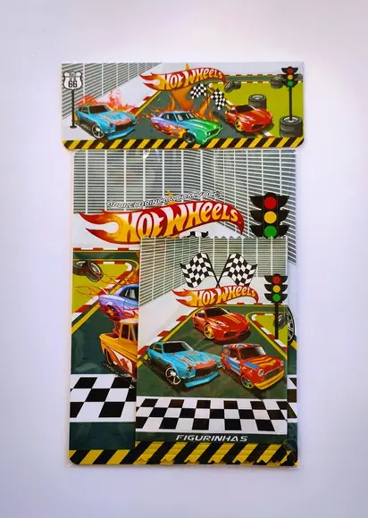 Hot Wheels Álbum de Figurinhas + Desenhos Colorir Lembrancin
