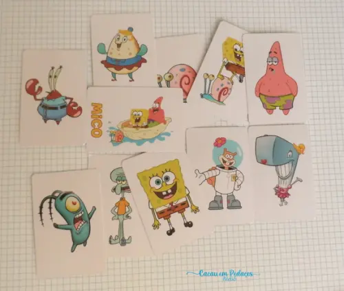 Bob Esponja Jogo da Memória Personalizado Bob Esponja Lembrancin