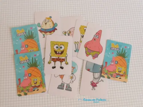 Jogo da Memória G Personalizado Bob Esponja + Carta Mico