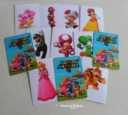 Super Mário Jogo da Memória Personalizado Lembrancinha Infantil
