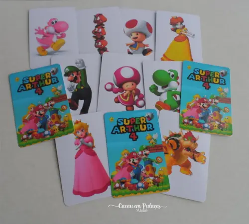 Super Mário Jogo da Memória Personalizado Lembrancinha Festa In