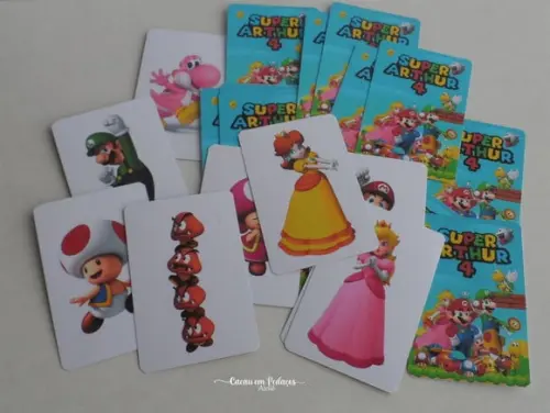 Super Mário Jogo da Memória Personalizado Lembrancinha Festa Infantil