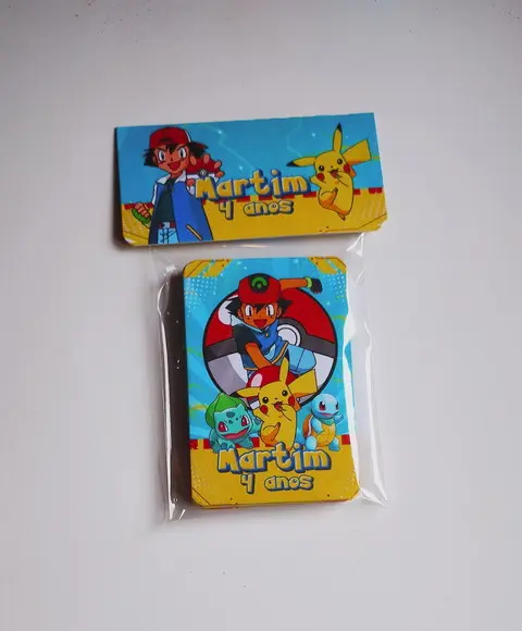 Jogo da Memória Personalizado Pokémon Pikachu 23 Cartas