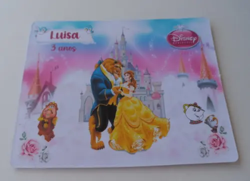 Jogo da Velha Personalizado Bela e a Fera Vários Temas