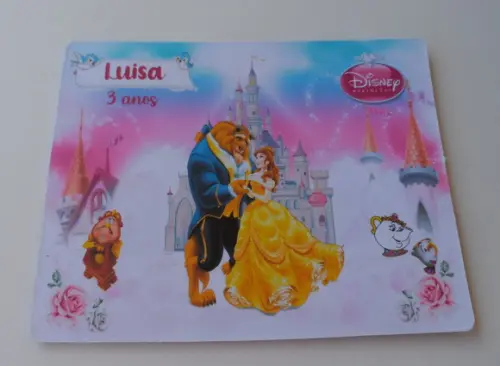 Jogo da Velha Personalizado Bela e a Fera Vários Temas
