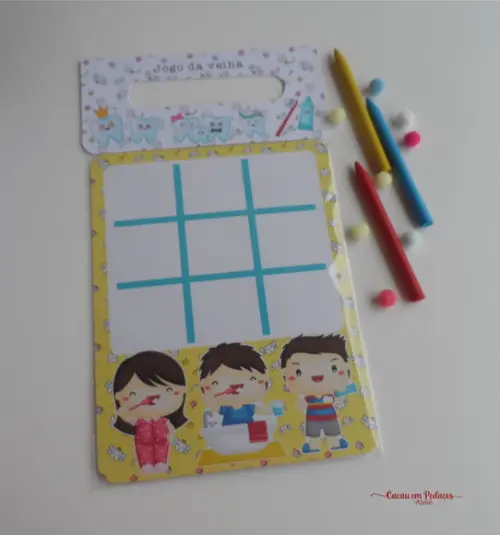 Jogo da Velha Personalizado Fada do Dente Lembrancinha