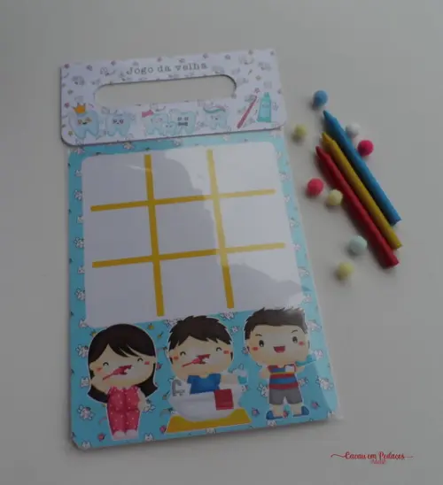 Jogo da Velha Personalizado Fada do Dente Lembrancinha