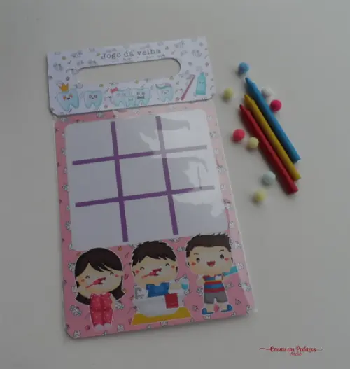 Jogo da Velha Personalizado Fada do Dente Lembrancinha