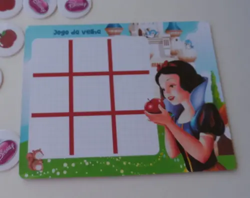 Jogo da Velha Personalizado Branca de Neve Vários Temas