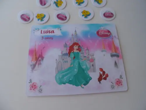 Jogo da Velha Personalizado Pequena Sereia Vários Temas