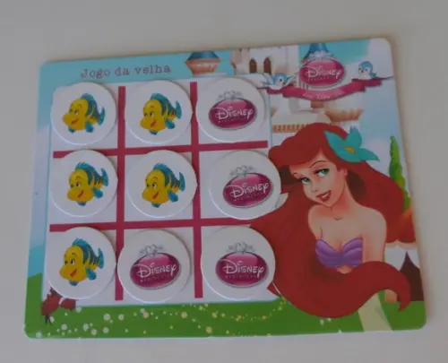Jogo da Velha Personalizado Pequena Sereia Vários Temas