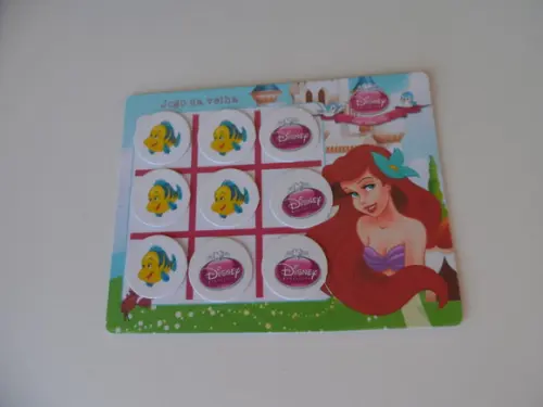 Jogo da Velha Personalizado Pequena Sereia Vários Temas