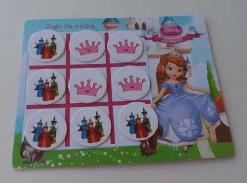 Jogo da Velha Personalizado Princesa Sofia Vários Temas