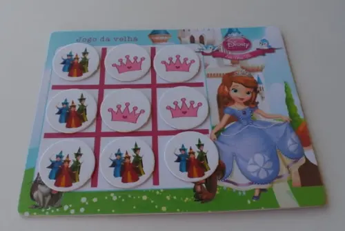Jogo da Velha Personalizado Princesa Sofia Vários Temas