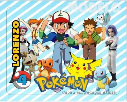 Jogo da Velha Personalizado Pokémon Vários Temas