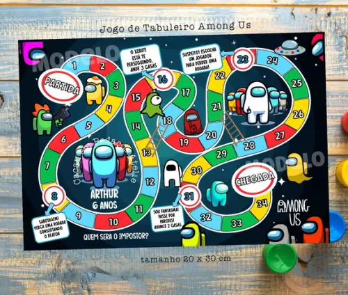 Jogo de Tabuleiro Among Us Lembrancinhas