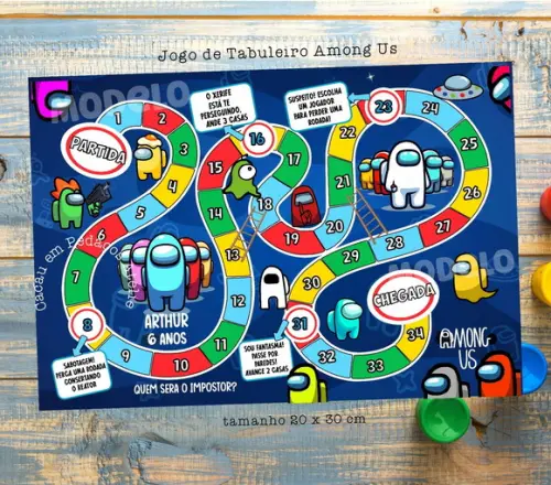 Jogo de Tabuleiro Among Us Lembrancinhas
