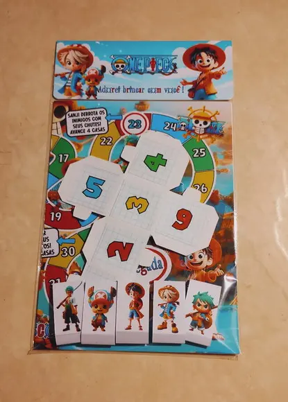 Jogo de Tabuleiro One Piece Lembrancinhas 20 x 30 cm
