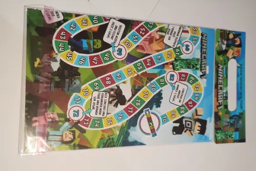 Jogo de Tabuleiro Trilha Minecraft Lembrancinhas 30x40 cm